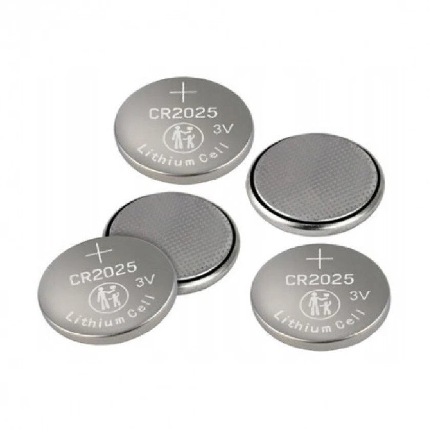 10 batterie litio cr2025 3 volt, per orologio, calcolatri, pile a bottone