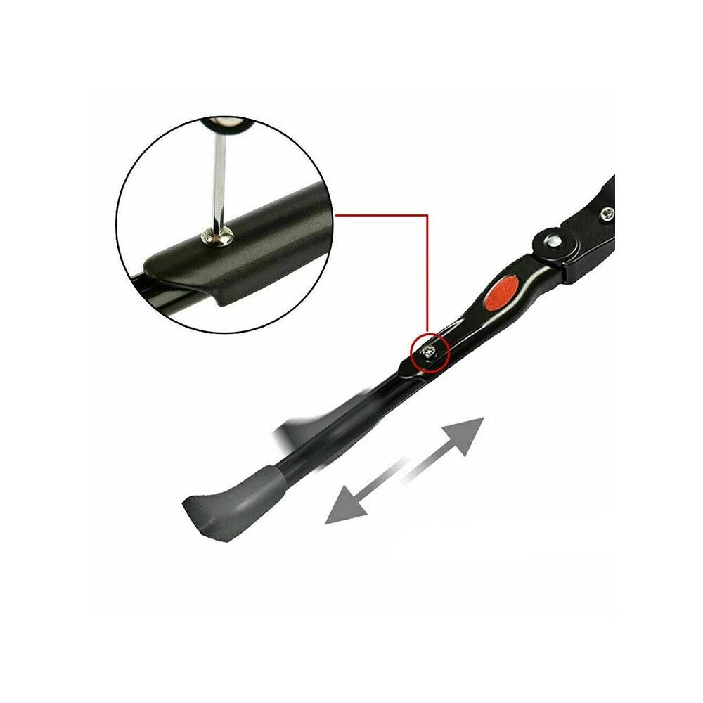 Cavalletto laterale bici regolabile supporto bicicletta mtb ruota 24"/26"/27"