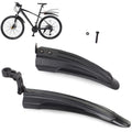 Coppia parafanghi bici 24 - 28'' anteriore e posteriore nero mtb bicicletta