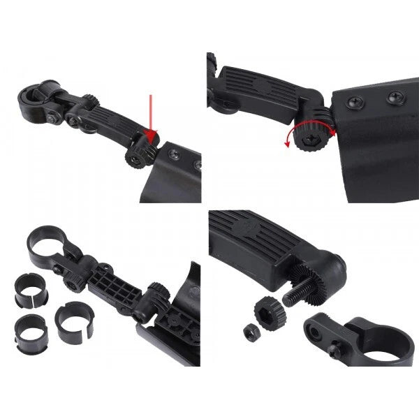 Coppia parafanghi bici 24 - 28'' anteriore e posteriore nero mtb bicicletta