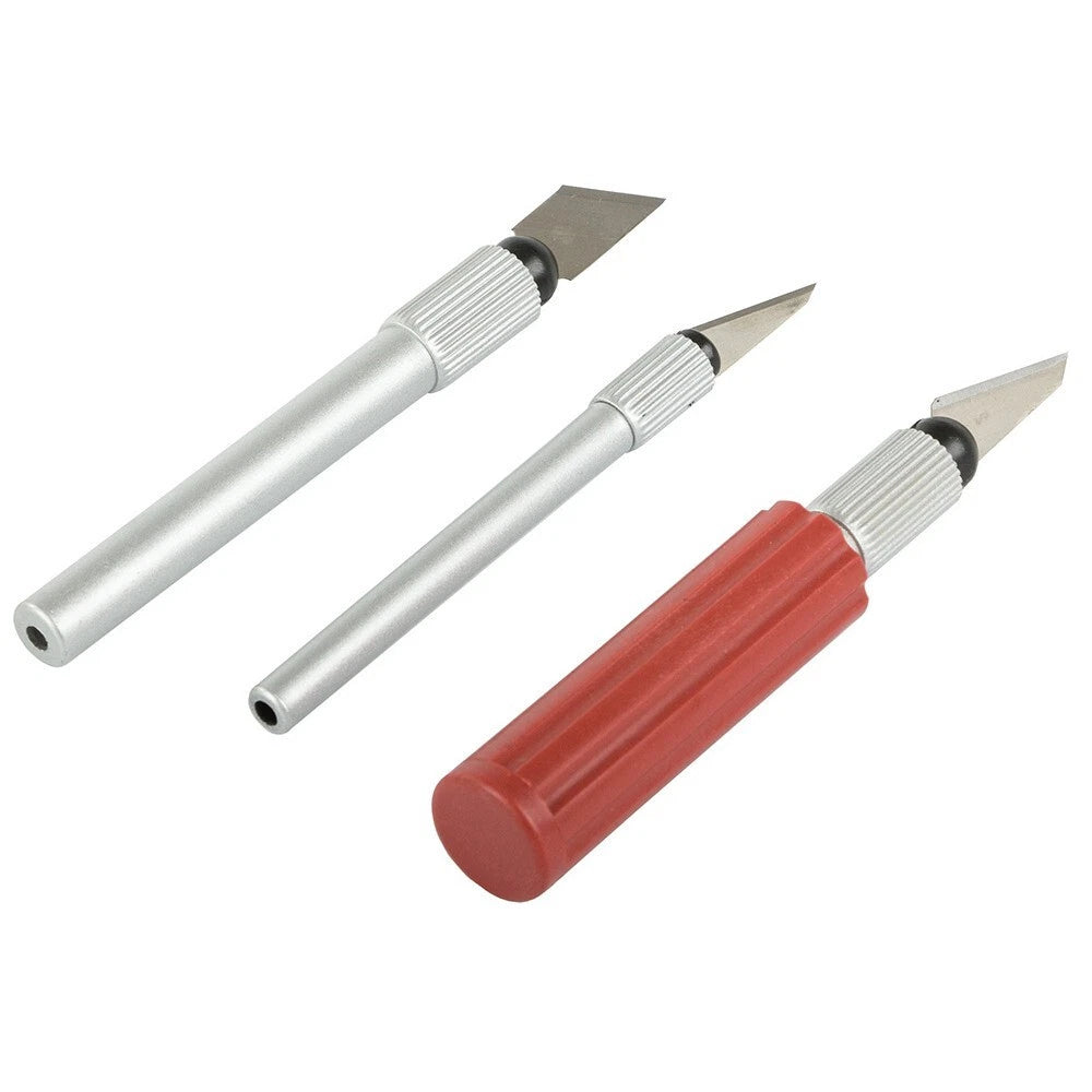 Set bisturi coltelli da modellazione taglia 13 pezzi lame precisione taglierini