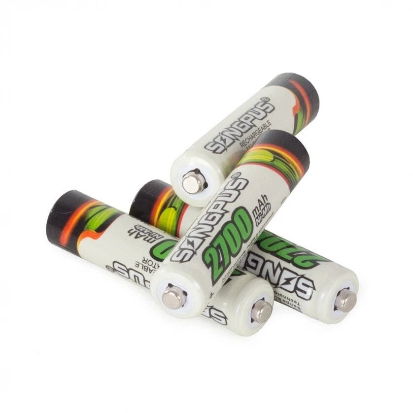 4 pile aaa batterie ministilo ricaricabili universali 2700 mah