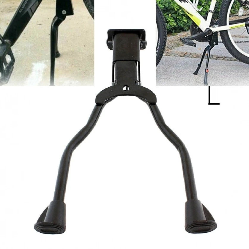 Cavalletto doppio centrale per bicicletta bici, in acciaio ruota da 24 a 27