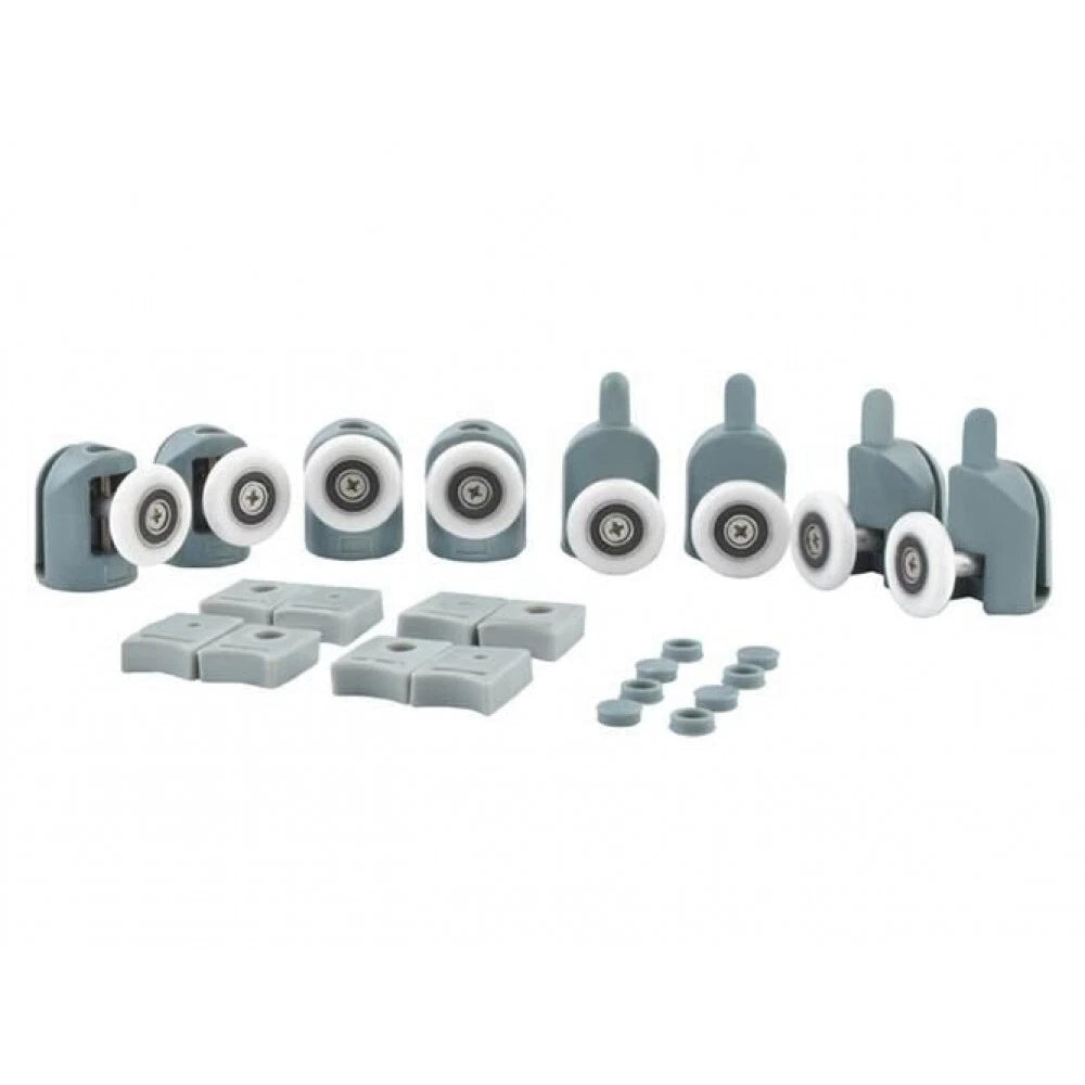 Kit8 cuscinetti ricambio box doccia cabina porta anta scorrevole rotelline ruote