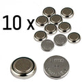 10 batterie alcaline lr54 ag10 1,5 volt, per orologio, calcolatri pile a bottone