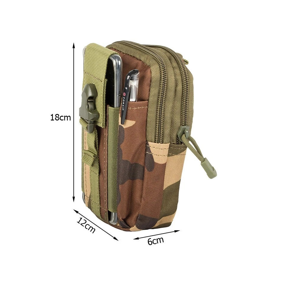 Marsupio borsello tattico verde militare trekking campeggio uomo donna unisex