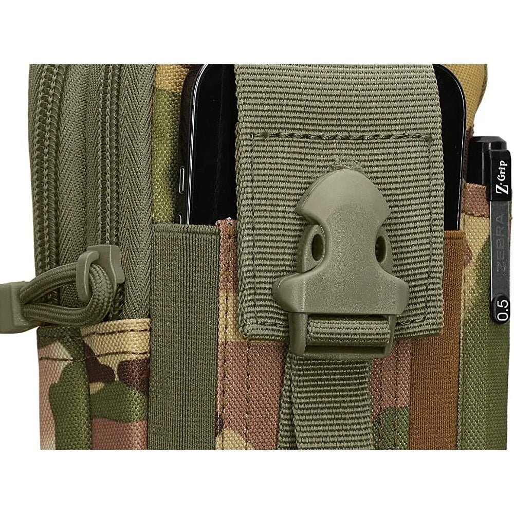 Marsupio borsello tattico verde militare trekking campeggio uomo donna unisex