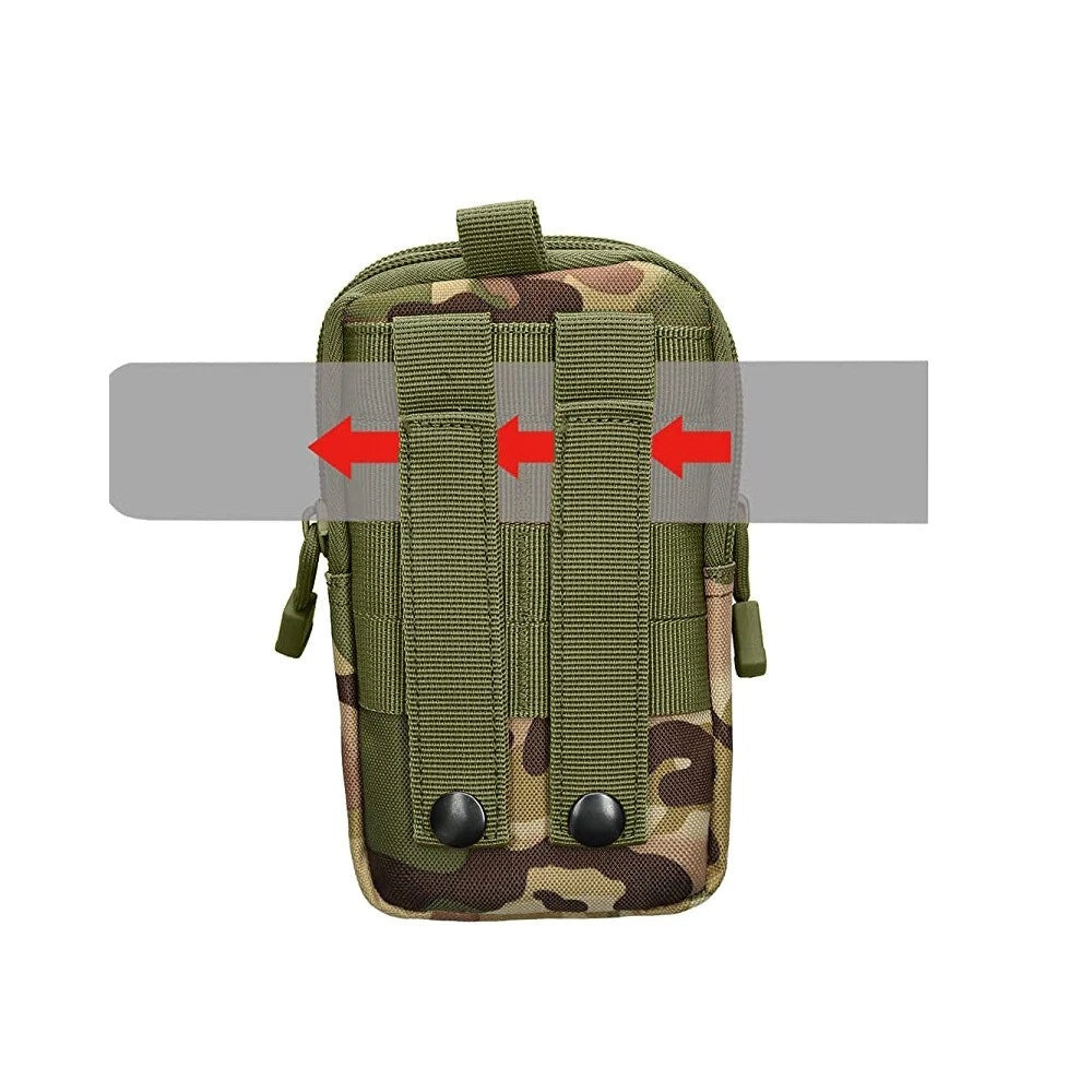 Marsupio borsello tattico verde militare trekking campeggio uomo donna unisex