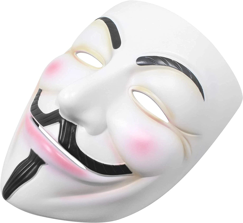 Maschera hacker v per vendetta anonymous indignados costume carnevale cosplay