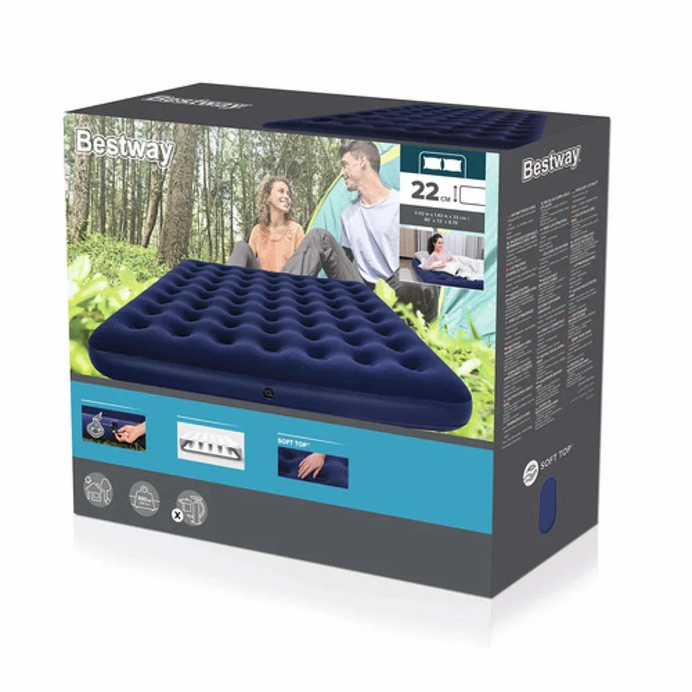 Bestway materasso matrimoniale gonfiabile letto cm 203/ 183 / 22