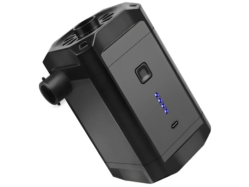 Pompa ad aria elettrica portatile per gonfiabili batteria inclusa 5200 mah