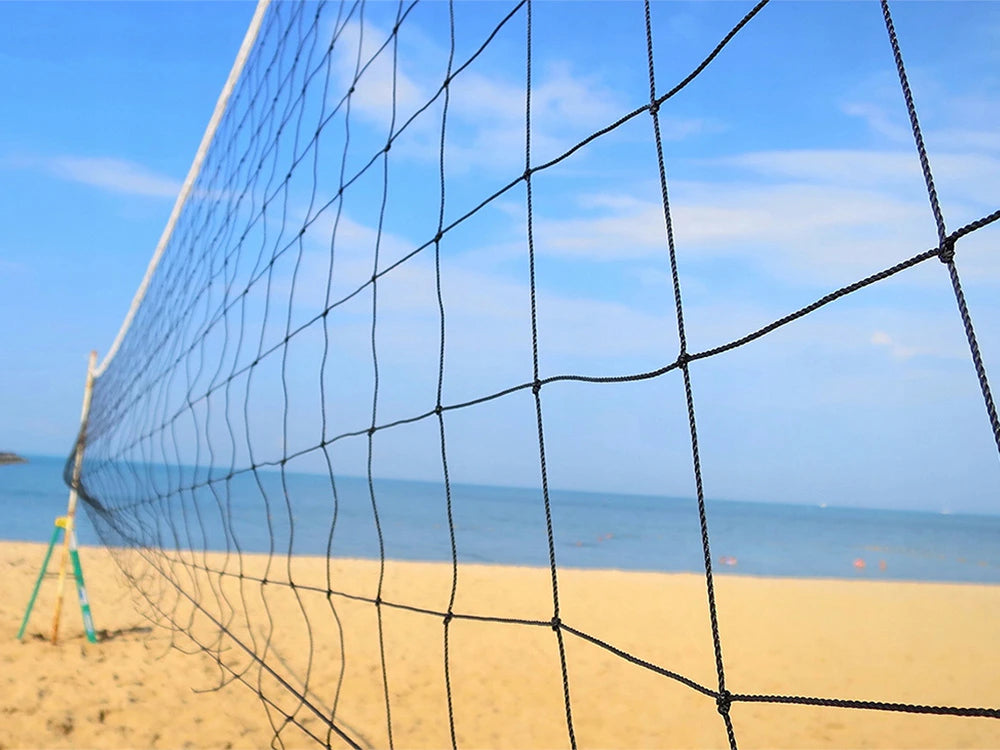 Pallavolo rete professionale da 9,5m x 1m a norma di gioco maglia colore nero