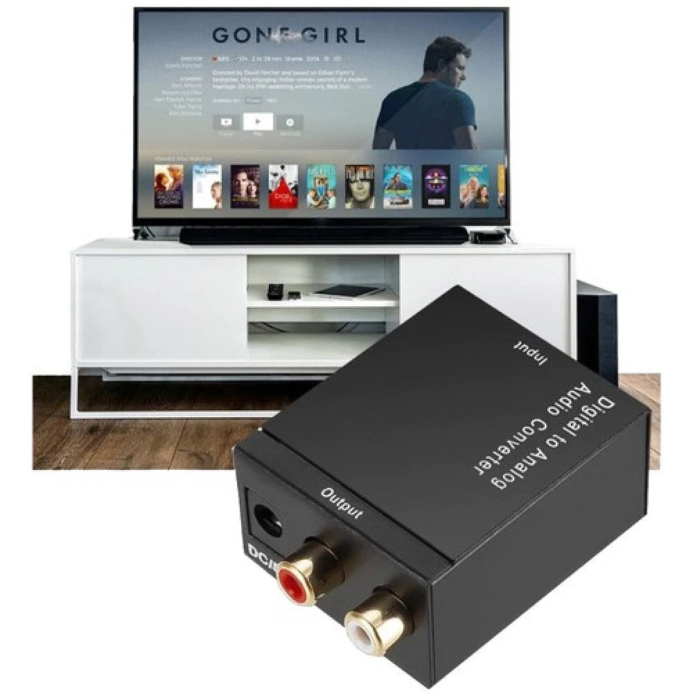 Convertitore audio da digitale ad analogico, in ottico, out rca jack 3,5 mm