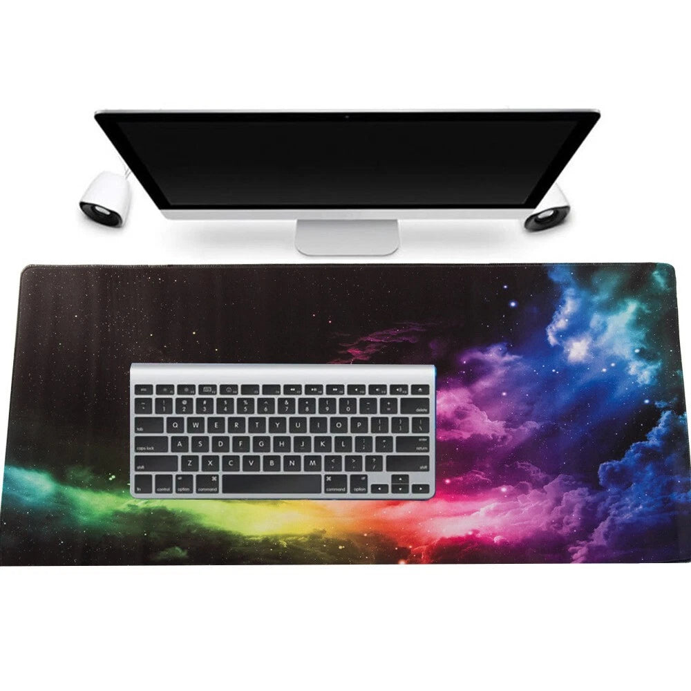Mousepad tappetino tastiera da gaming xxl nero 900x400 scrivania tappeto univers