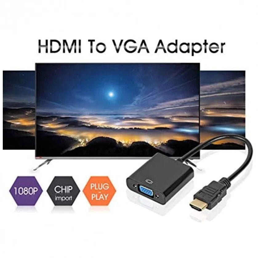 Cavo adattatore da hdmi maschio a vga femmina convertitore hd per tv monitor pc