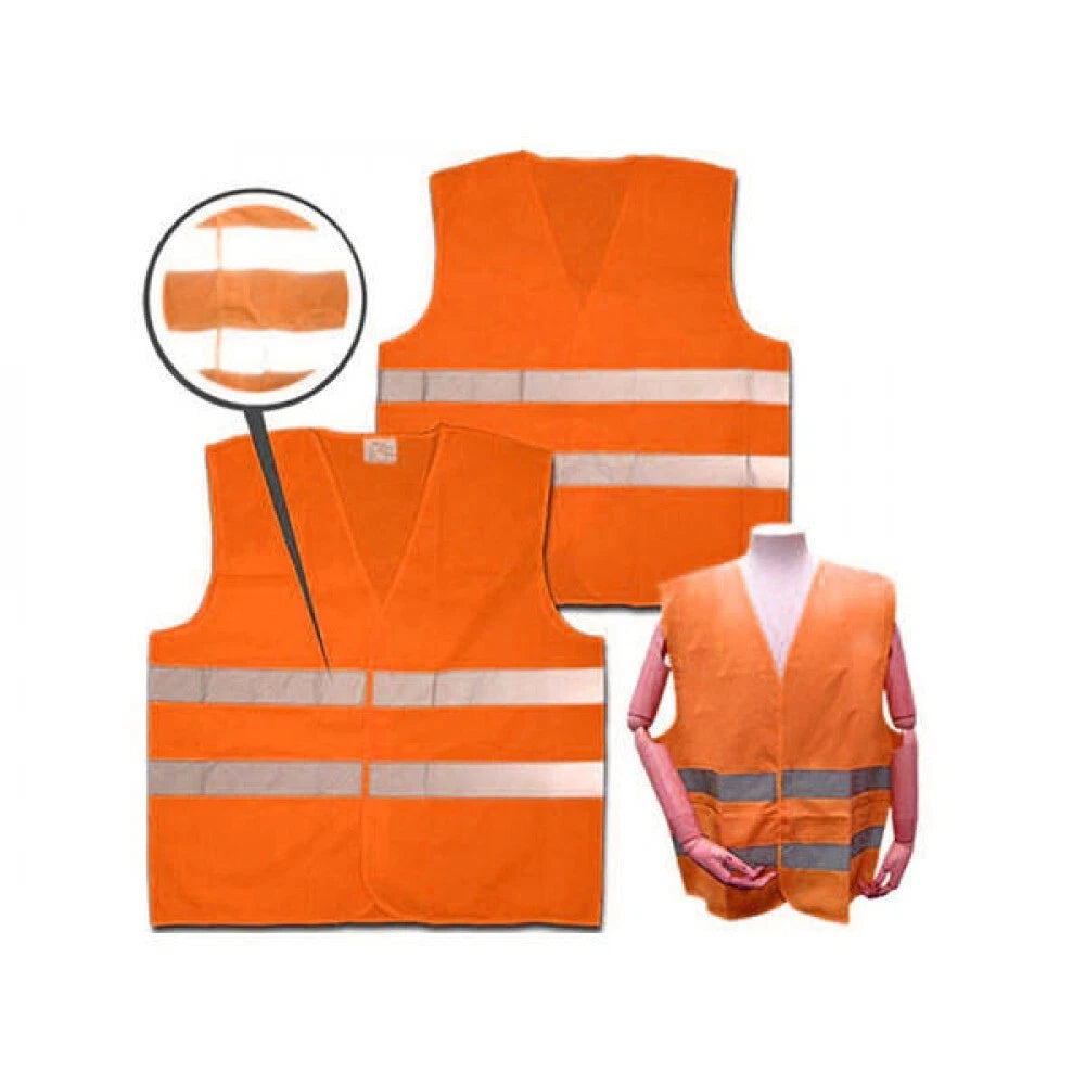 Giubbotto catarifrangente riflettente gilet di emergenza auto moto taglia l