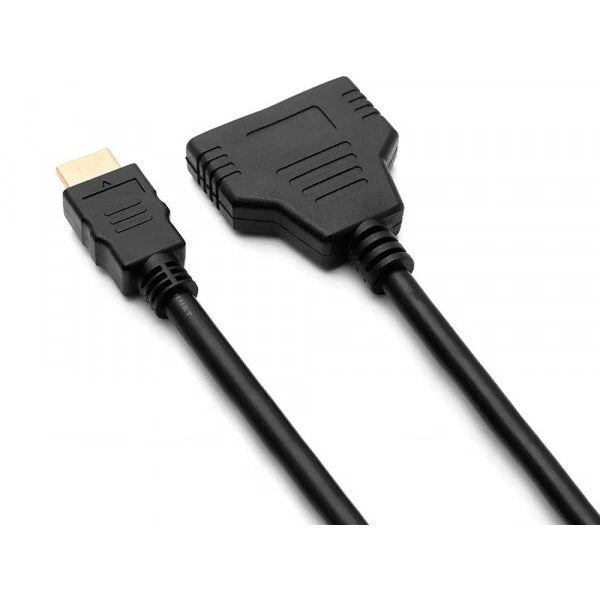 Cavo hdmi 2 uscite sdoppiatore splitter 1 ingresso maschio 2 uscite femmina hd