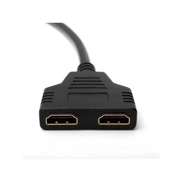 Cavo hdmi 2 uscite sdoppiatore splitter 1 ingresso maschio 2 uscite femmina hd