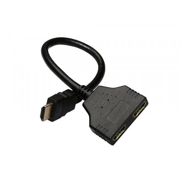 Cavo hdmi 2 uscite sdoppiatore splitter 1 ingresso maschio 2 uscite femmina hd