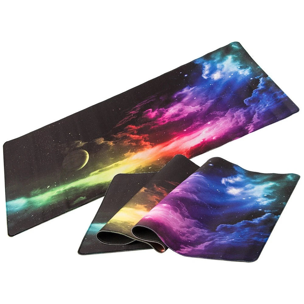 Mousepad tappetino tastiera da gaming xxl nero 900x400 scrivania tappeto univers