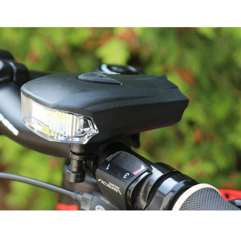 Kit luci luce faro a led bici bicicletta anteriore + posteriore ricaricabile