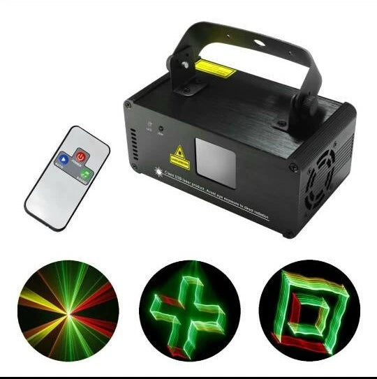 Proiettore laser 3d rgy l200 fx-laser - 200mw multicolor - 9 dmx/con telecomando