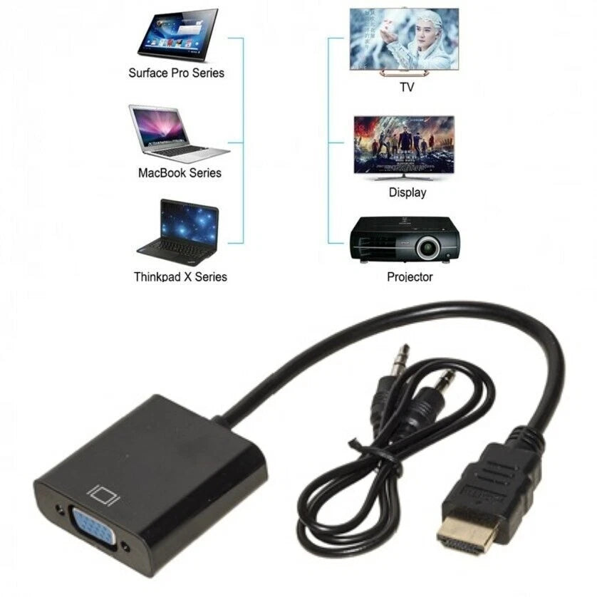Cavo adattatore da hdmi maschio a vga femmina convertitore hd per tv monitor pc
