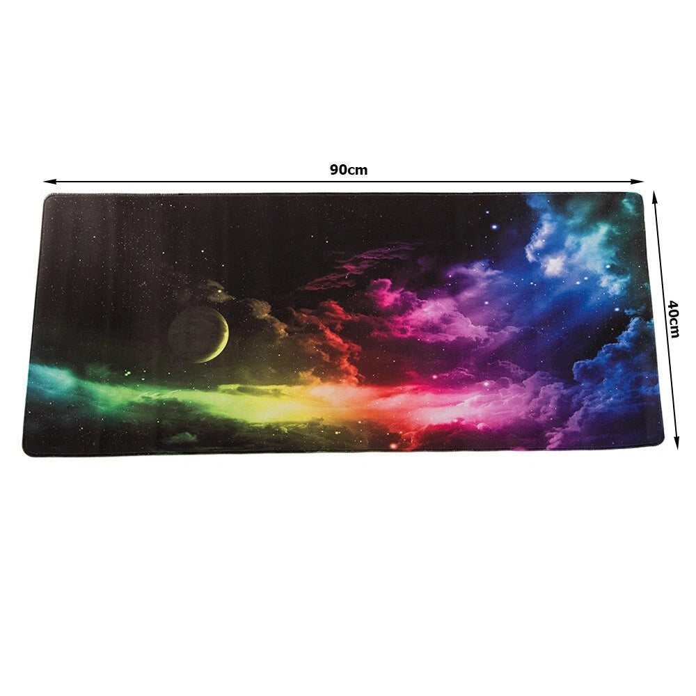 Mousepad tappetino tastiera da gaming xxl nero 900x400 scrivania tappeto univers