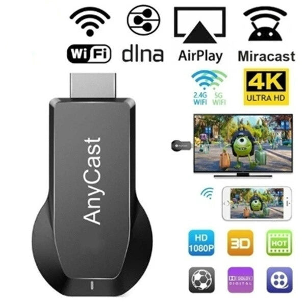 Anycast chromecast tv miracast hdmi dongle media video streamer airplay wifi ios