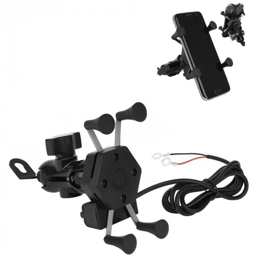 Porta cellulare per moto bici universale con carica usb supporto smartphone gps