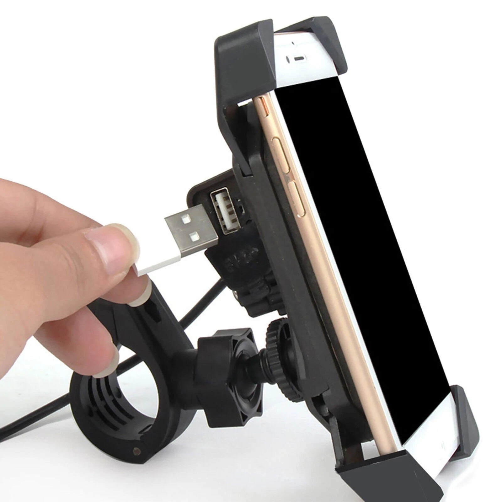 Porta cellulare per moto bici universale con carica usb supporto smartphone gps
