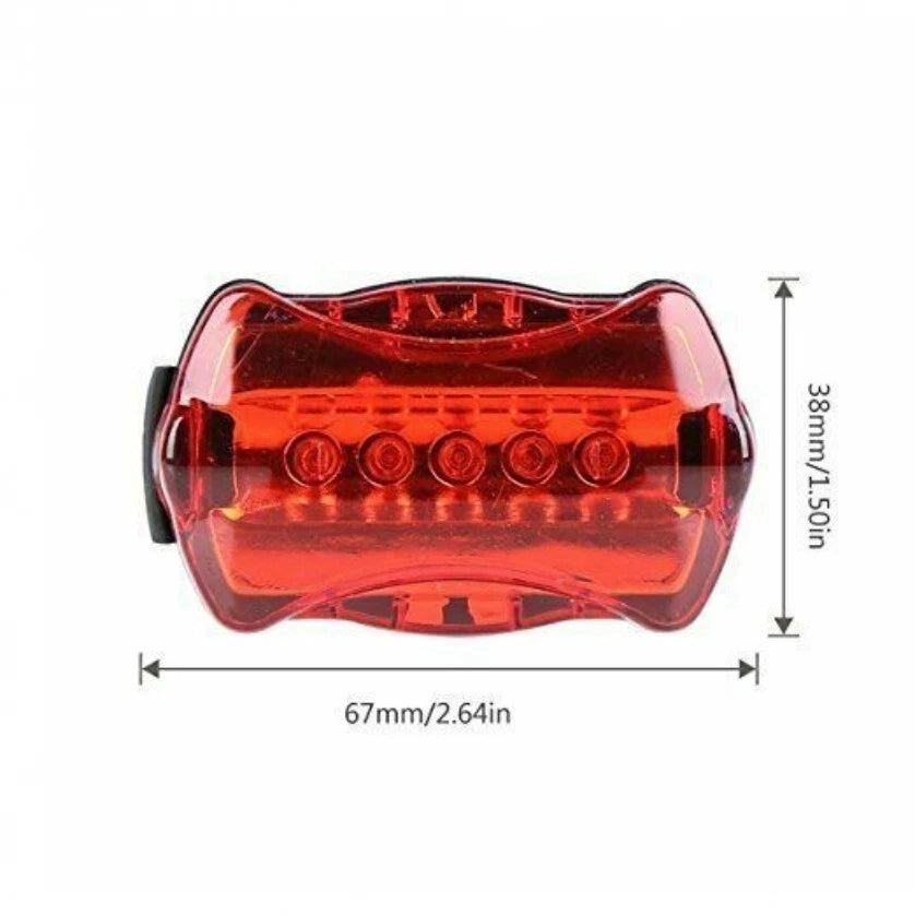 Kit luci luce faro a led bici bicicletta anteriore + posteriore ricaricabile