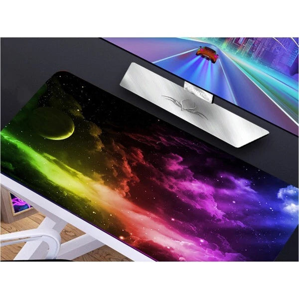 Mousepad tappetino tastiera da gaming xxl nero 900x400 scrivania tappeto univers