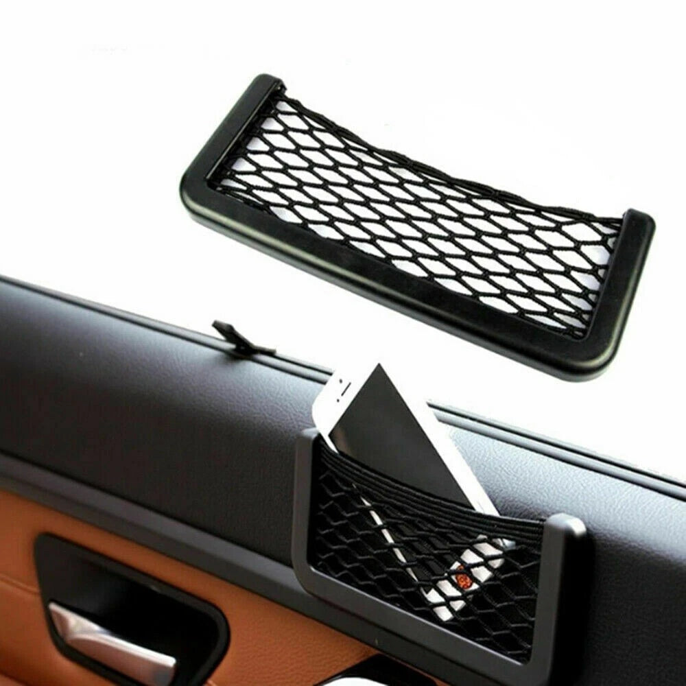 Tasca portaoggetti organizer, rete elastica, per auto, camper, porta cellulare