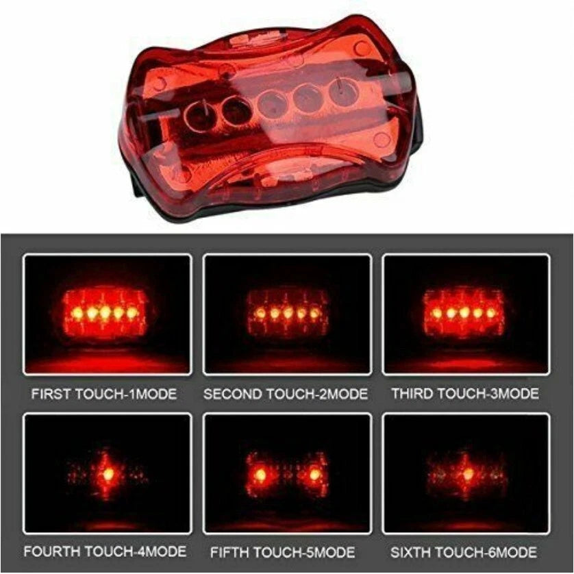 Kit luci luce faro a led bici bicicletta anteriore + posteriore ricaricabile