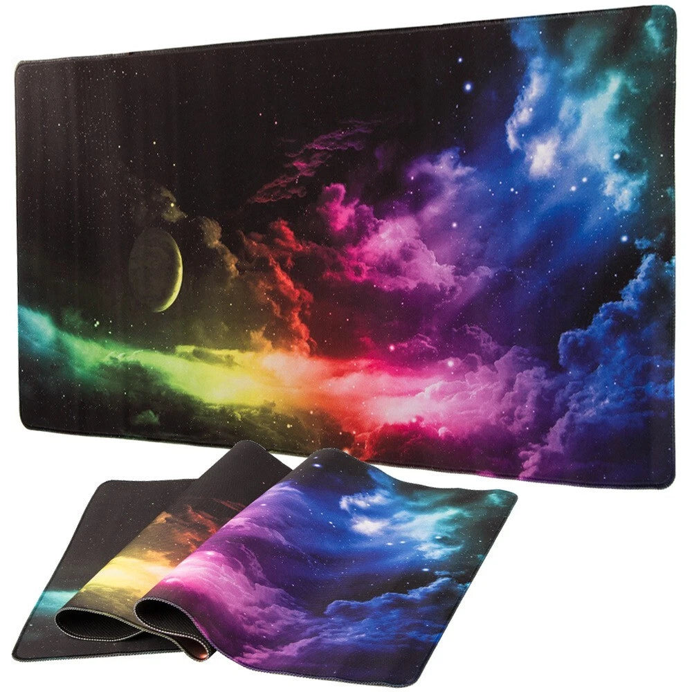 Mousepad tappetino tastiera da gaming xxl nero 900x400 scrivania tappeto univers