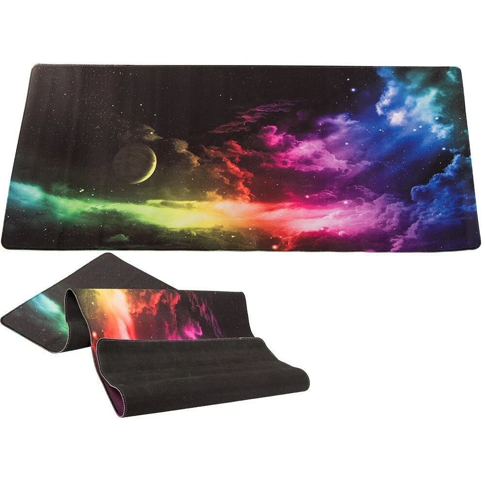 Mousepad tappetino tastiera da gaming xxl nero 900x400 scrivania tappeto univers
