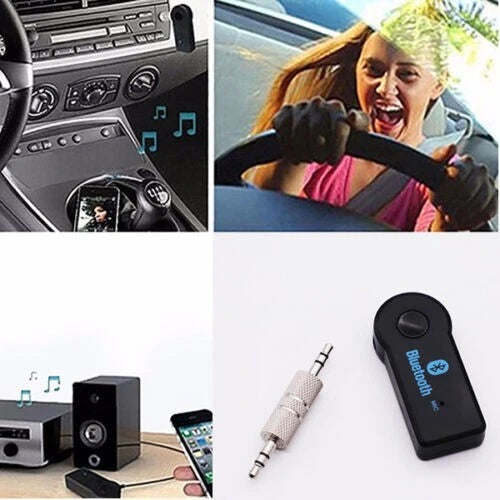 Ricevitore adattatore jack 3.5mm vivavoce bluetooth v3.0 auto aux stereo audio