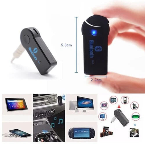 Ricevitore adattatore jack 3.5mm vivavoce bluetooth v3.0 auto aux stereo audio