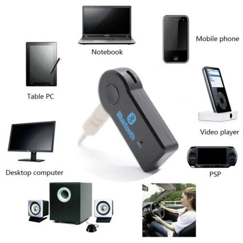 Ricevitore adattatore jack 3.5mm vivavoce bluetooth v3.0 auto aux stereo audio
