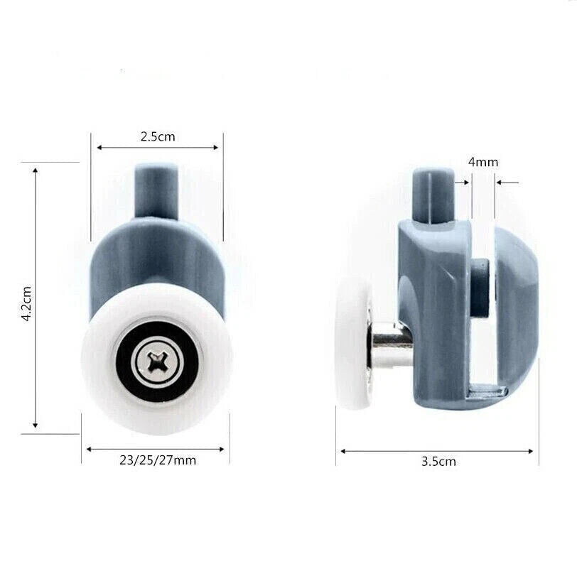 Set 8 rulli rotelle ruote di ricambio per box doccia cuscinetti porta scorrevole