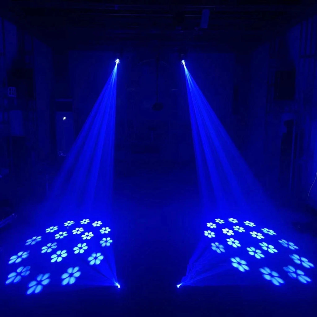 Testa mobile led 150w led dmx colori 18 prismi rotanti, fascio luce, spot led