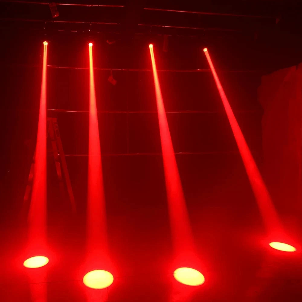 Testa mobile led 150w led dmx colori 18 prismi rotanti, fascio luce, spot led
