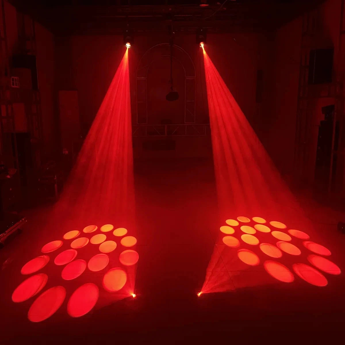 Testa mobile led 150w led dmx colori 18 prismi rotanti, fascio luce, spot led