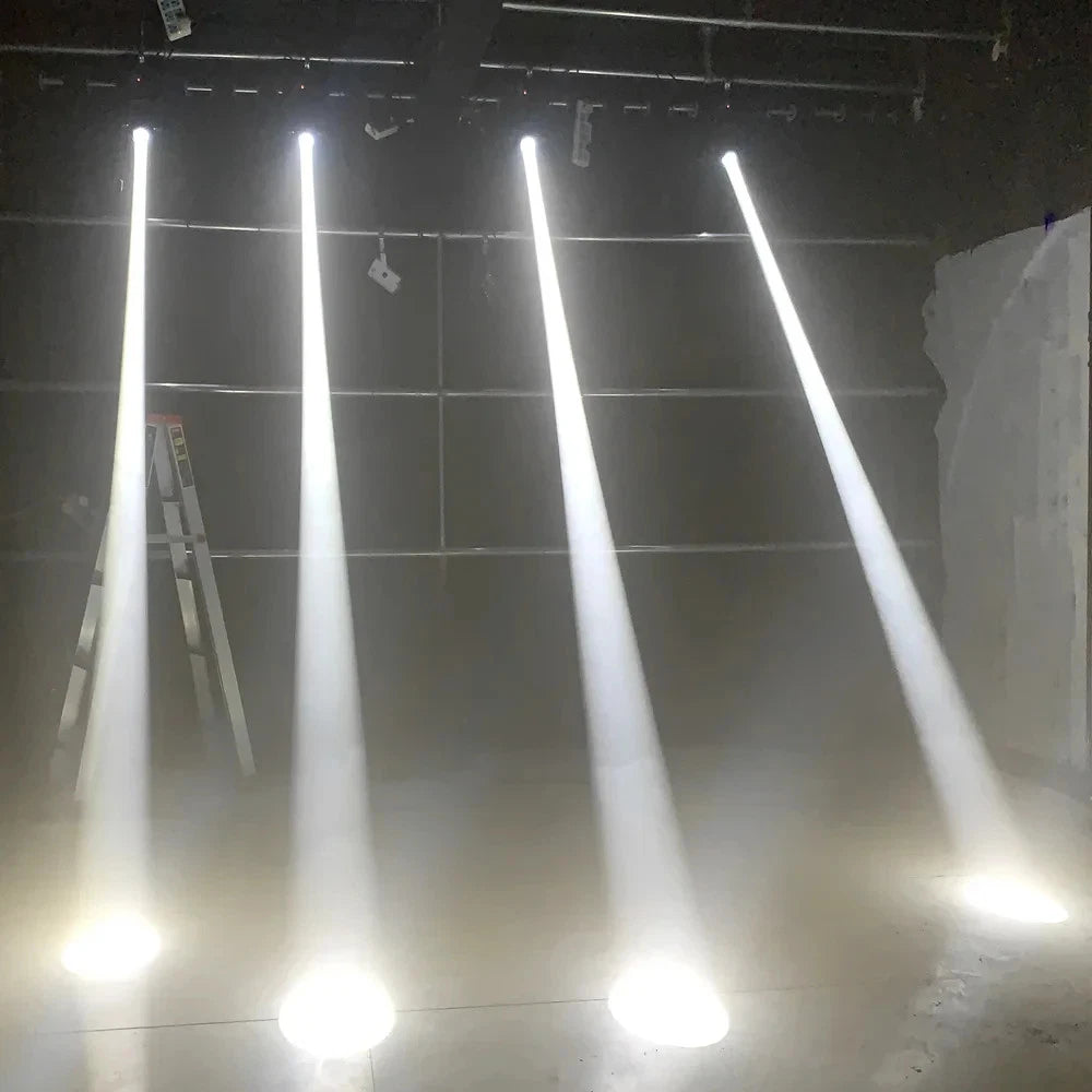 Testa mobile led 150w led dmx colori 18 prismi rotanti, fascio luce, spot led