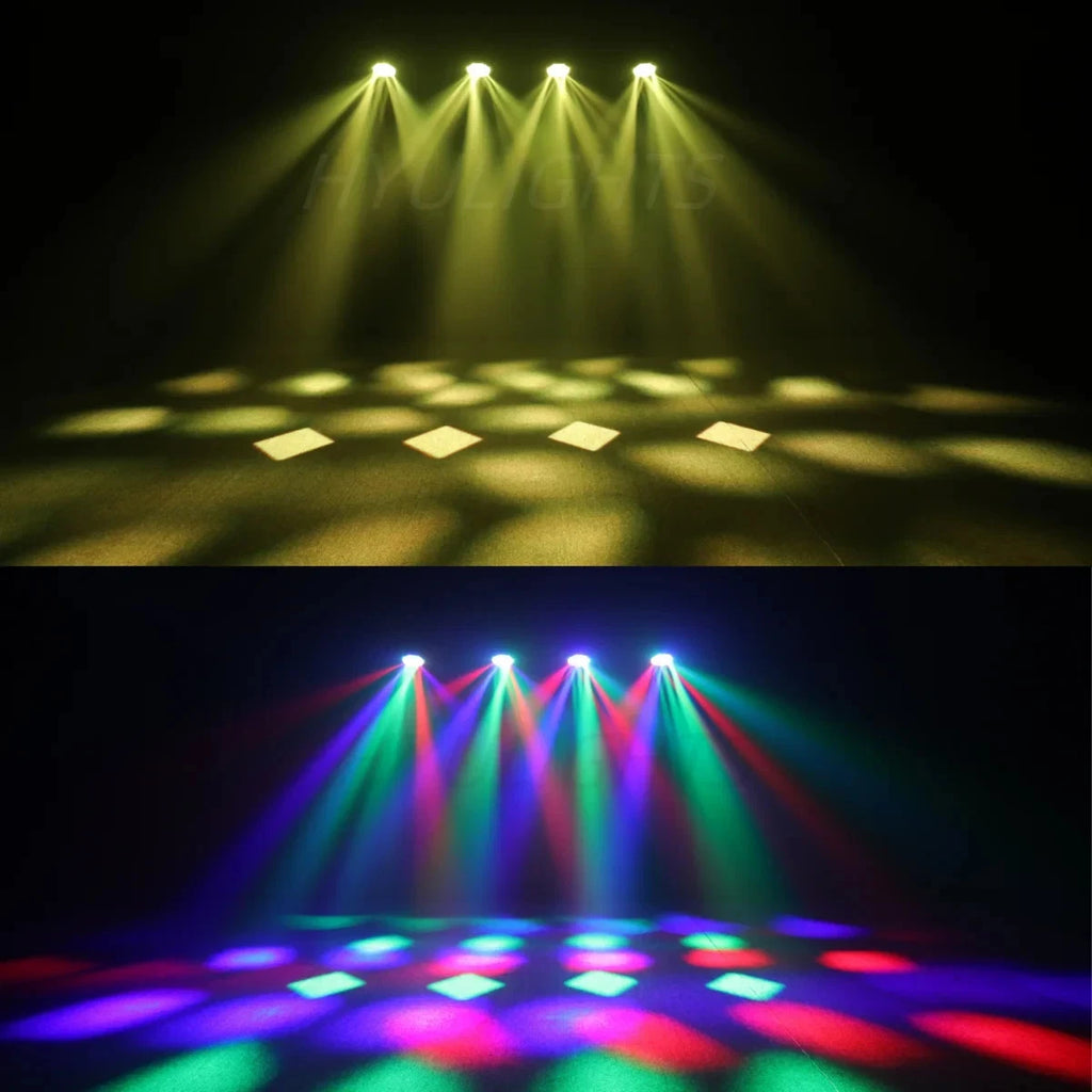 Testa mobile led 300w led dmx 7x40w led rgb zoom fascio rotante estrattore