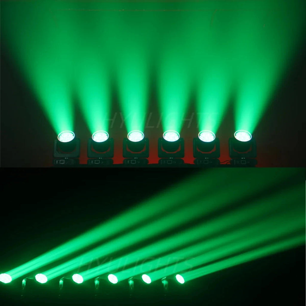 Testa mobile led 300w led dmx 7x40w led rgb zoom fascio rotante estrattore