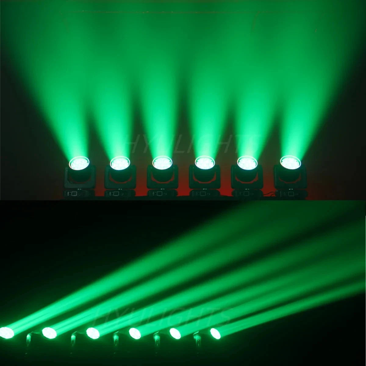 Testa mobile led 300w led dmx 7x40w led rgb zoom fascio rotante estrattore