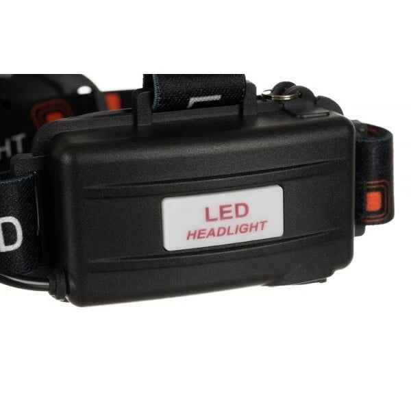Lampada frontale 5 led torcia ricaricabile pile auto torcia da testa sport pesca